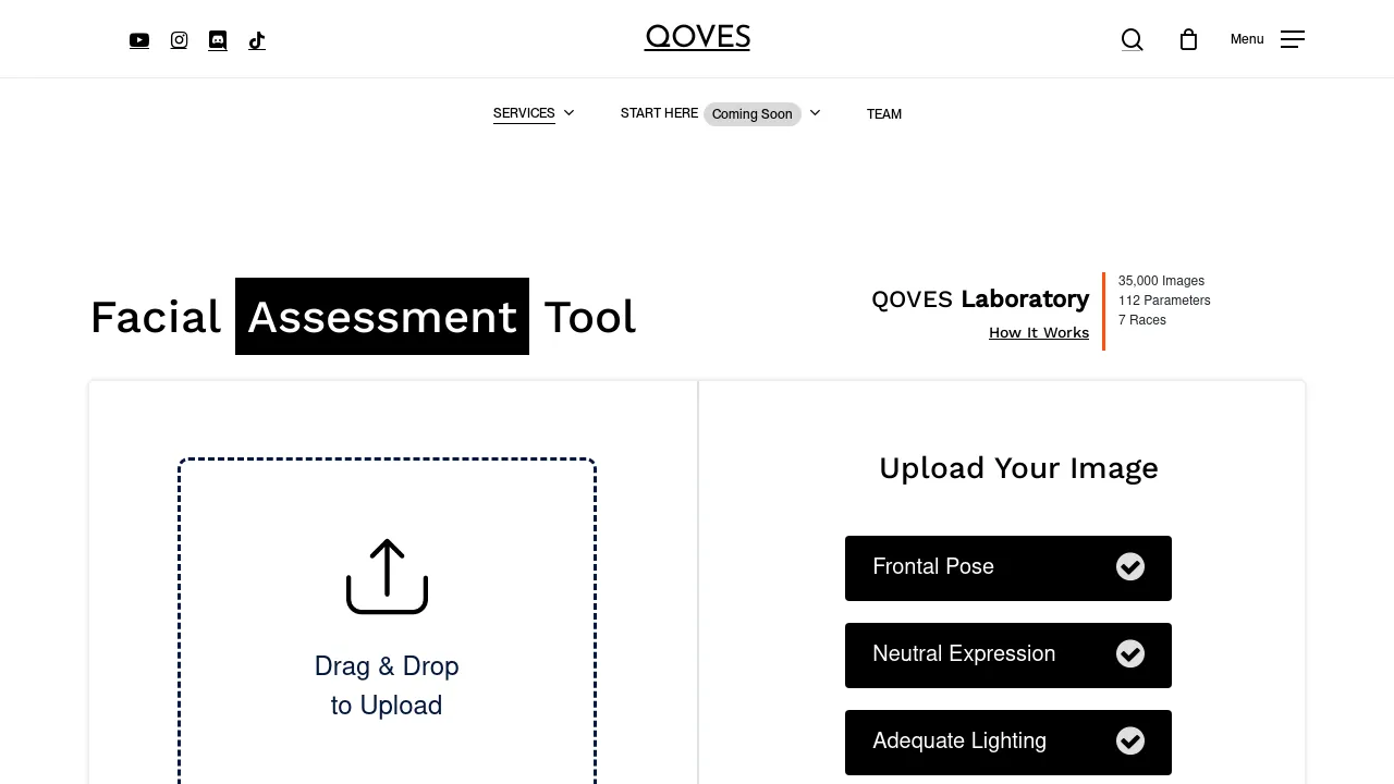 Facial Assessment Tool screenshot