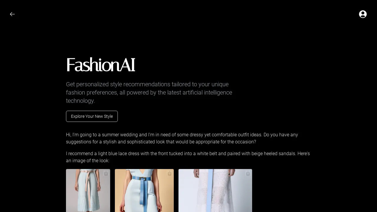 FashionAI screenshot