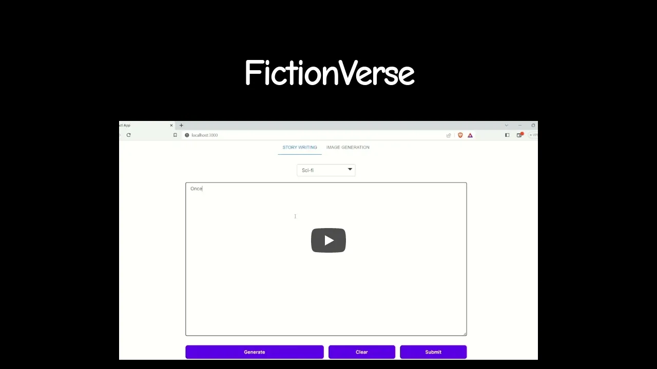 Fictionverse screenshot