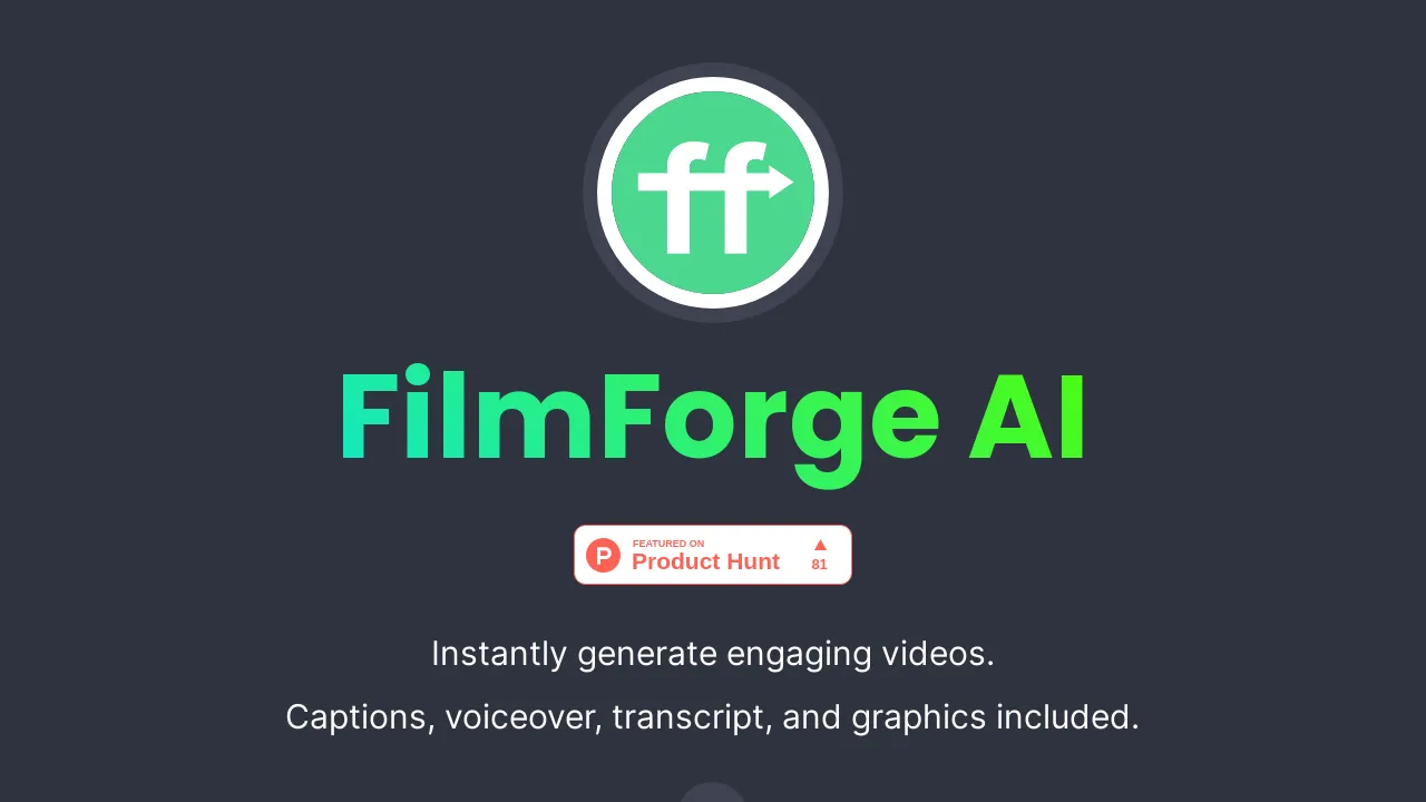 FilmForge screenshot