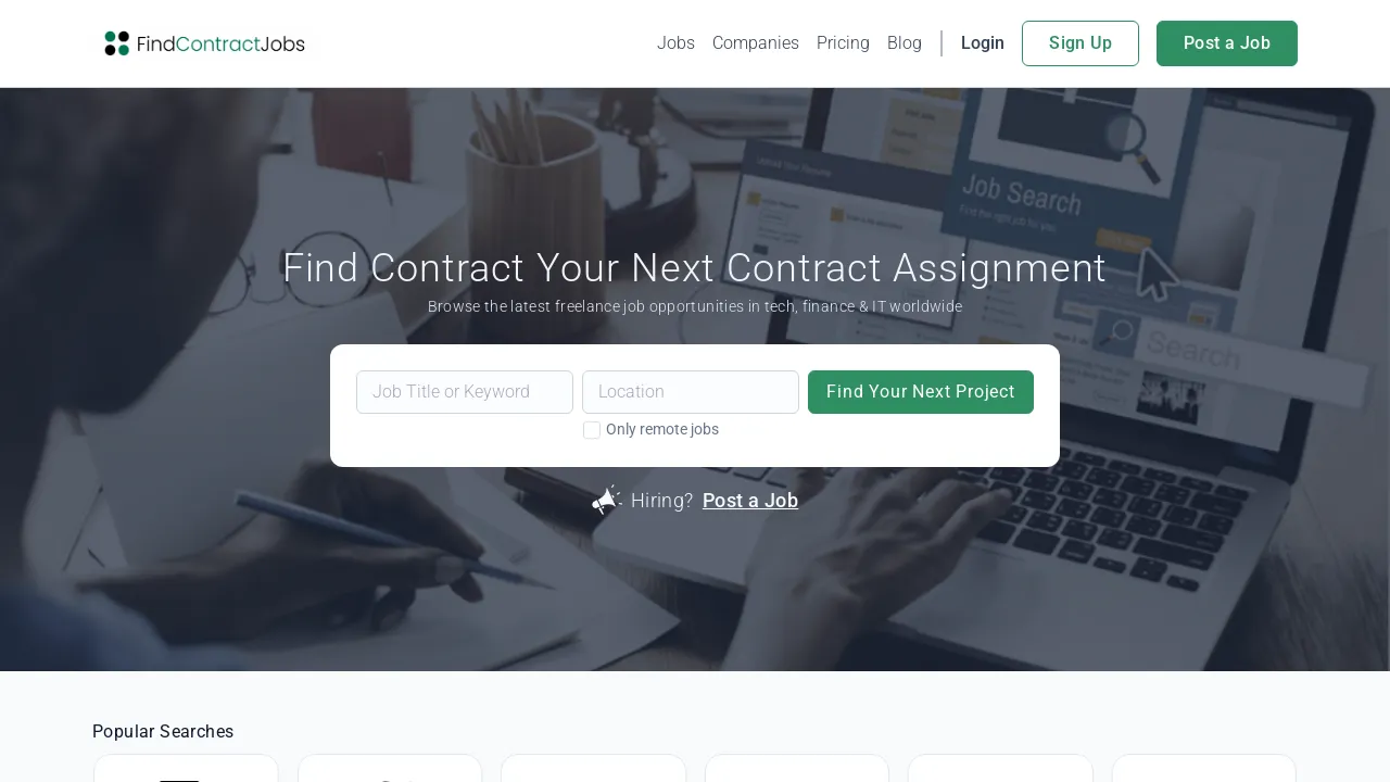 Find Contract Jobs