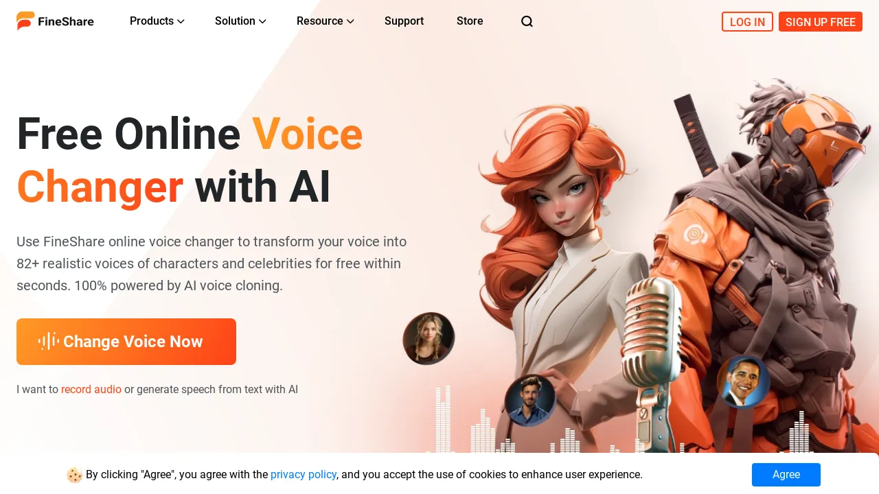 Finshare Voice Changer screenshot