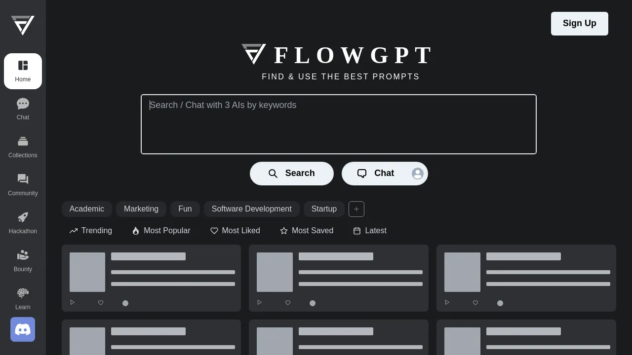 FlowGPT screenshot