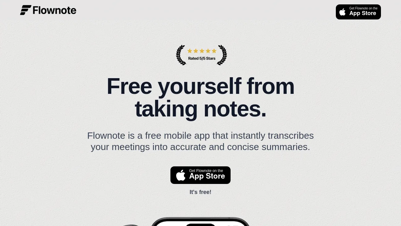 Flownote screenshot