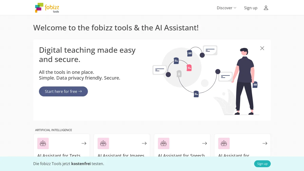 Fobizz screenshot