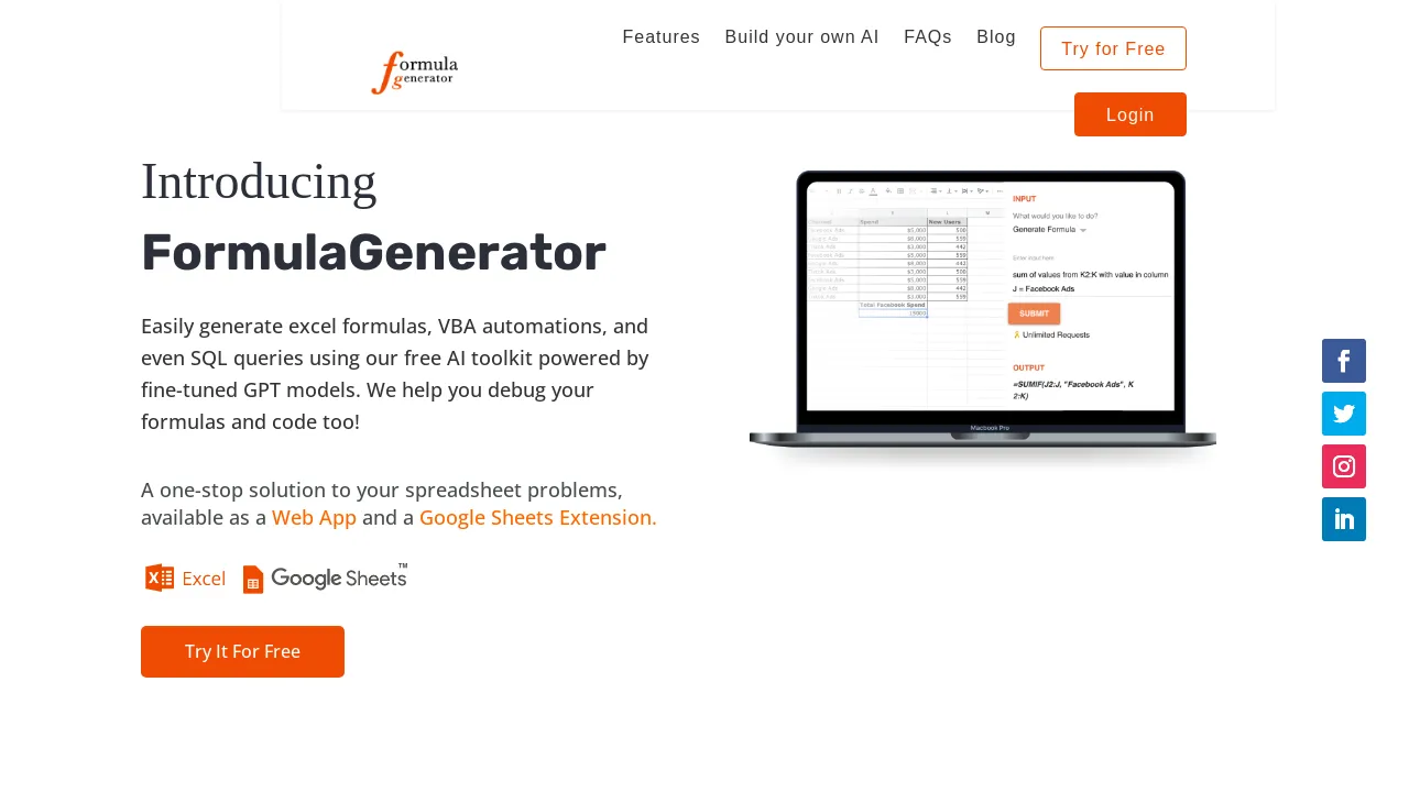 Formula Generator screenshot