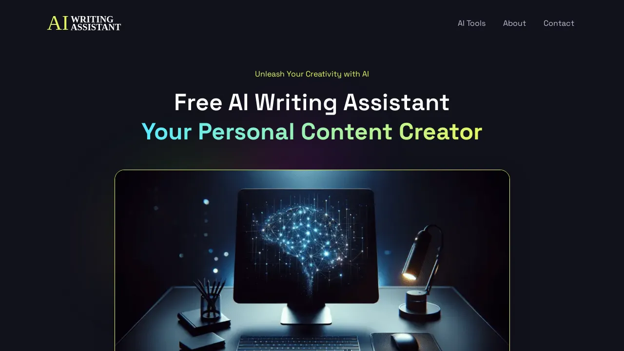 Free AI Writing Assistant screenshot