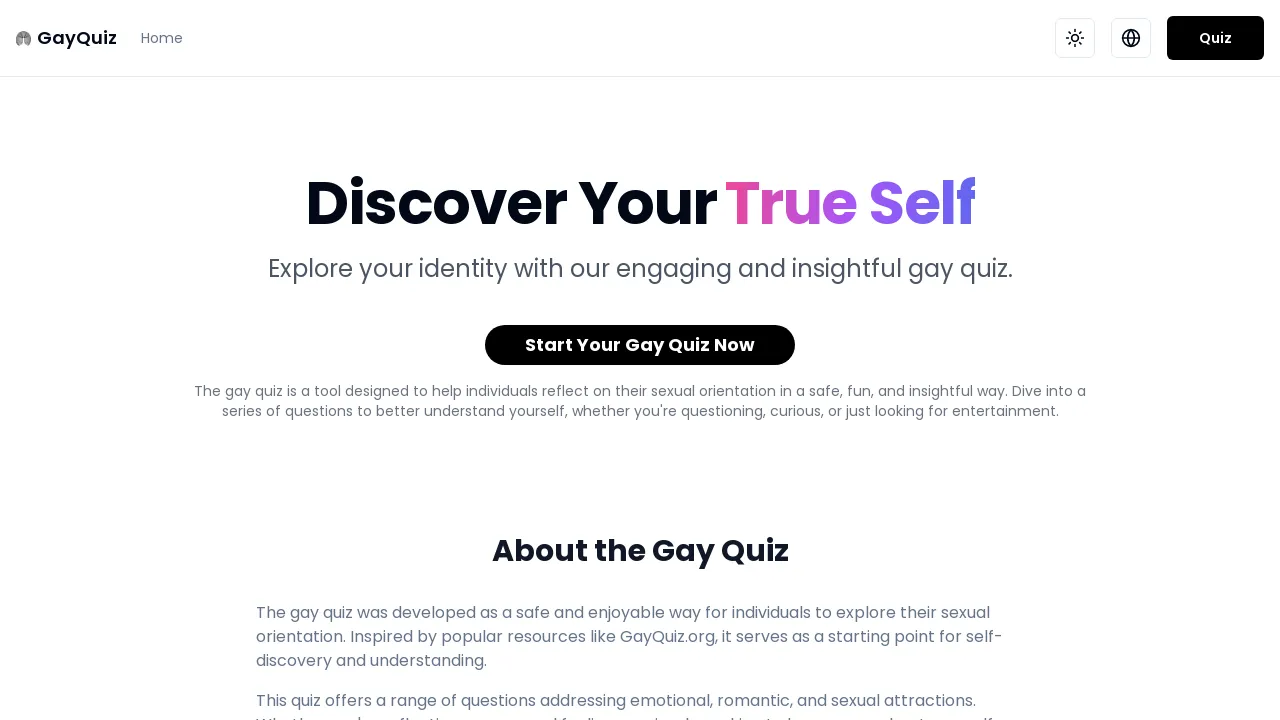 Free Gay Quiz - Explore Your Sexuality screenshot