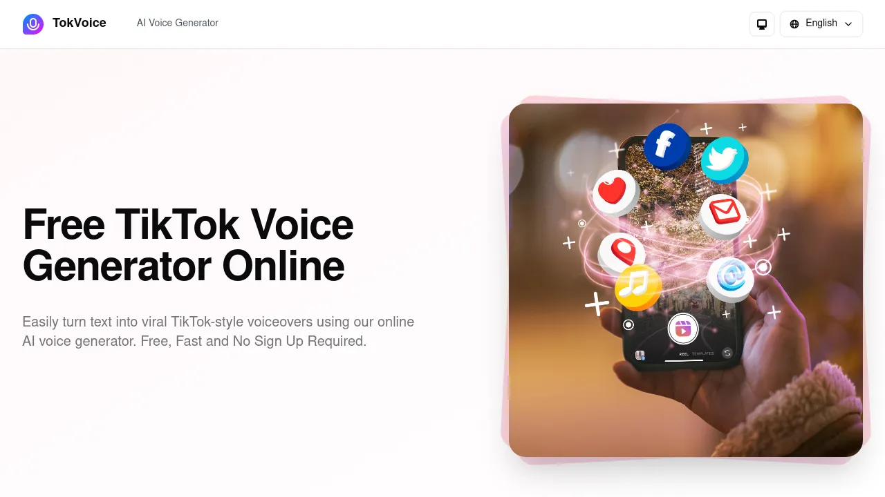 Free TikTok Voice Generator Online 2025 | No Sign Up Required