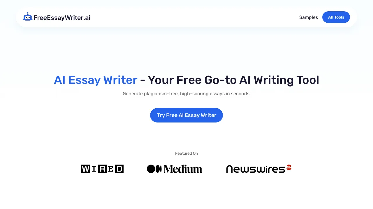 FreeEssayWriter.ai screenshot