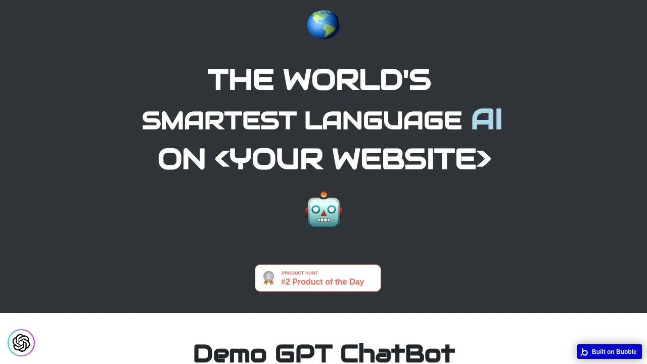 GPT ChatBot screenshot