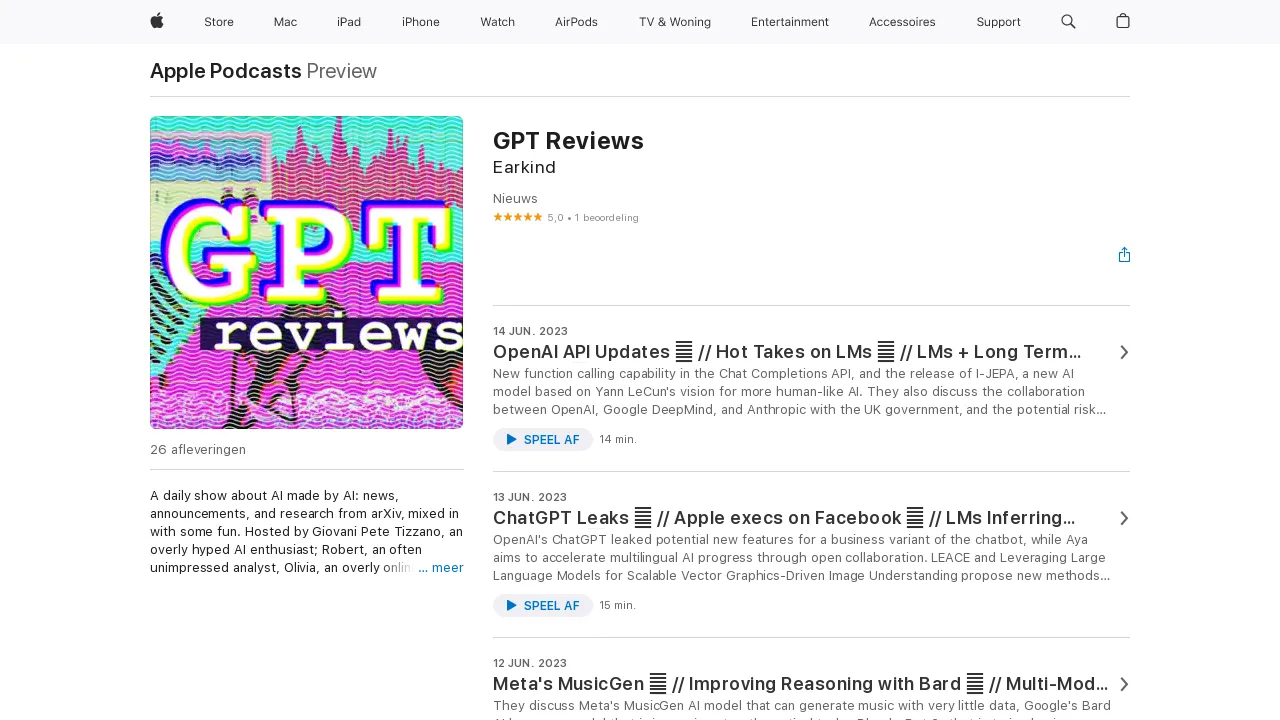 GPT Reviews screenshot