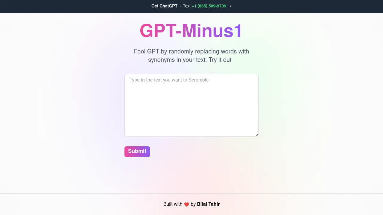 GPT-Minus1 screenshot