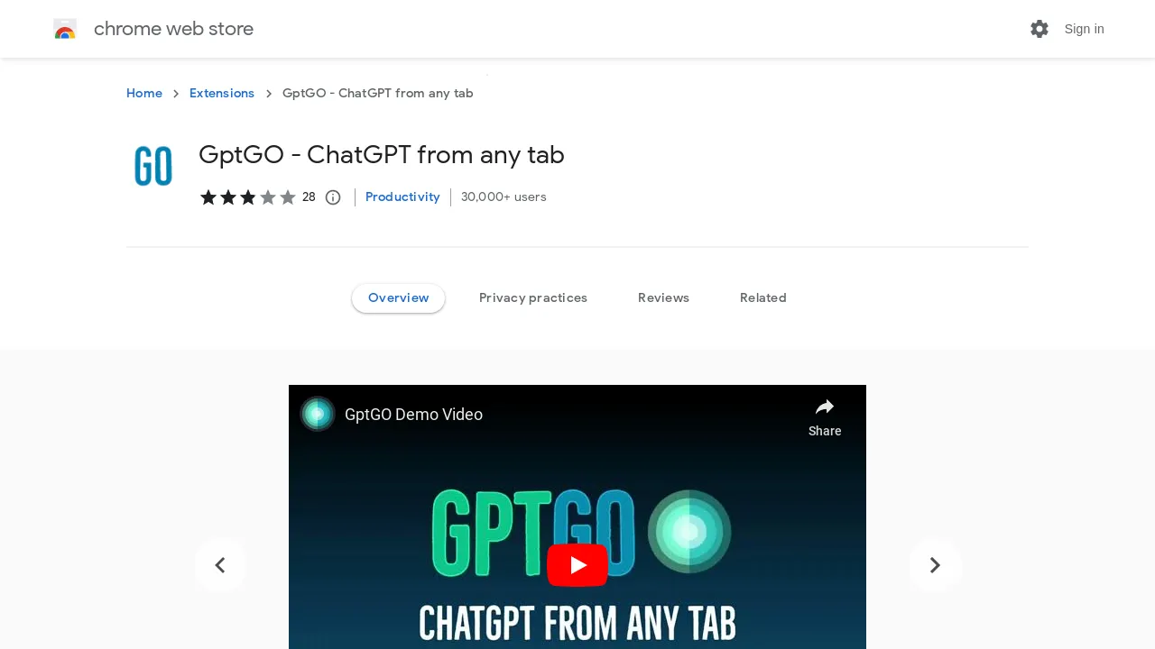 GPTGo screenshot