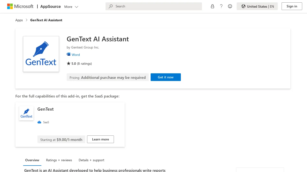 GenText AI Assistant screenshot