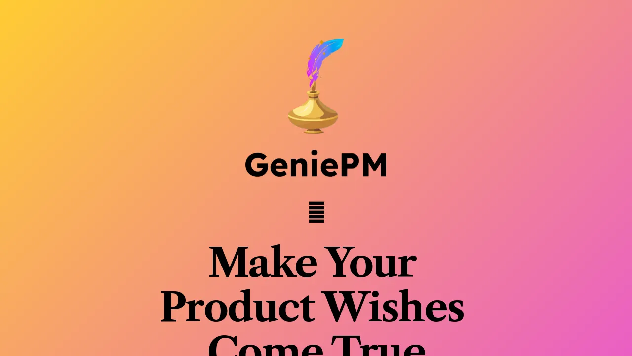 GeniePM screenshot