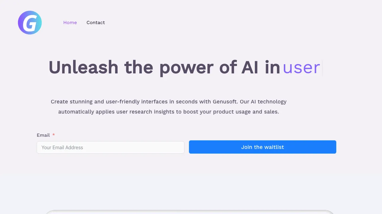 Genusoft AI screenshot