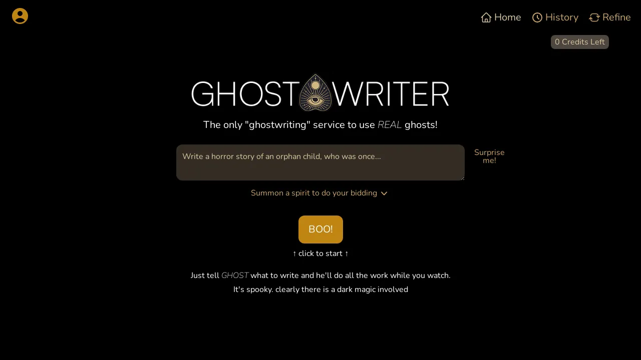 GhostTheWriter screenshot