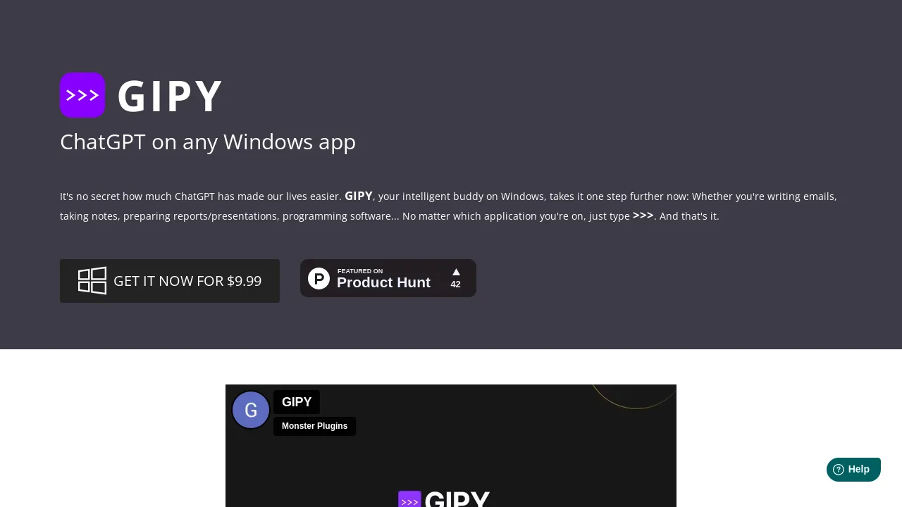 Gipy screenshot
