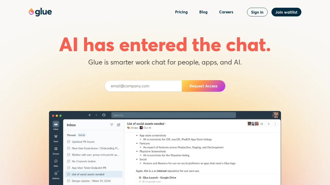 Glue AI screenshot