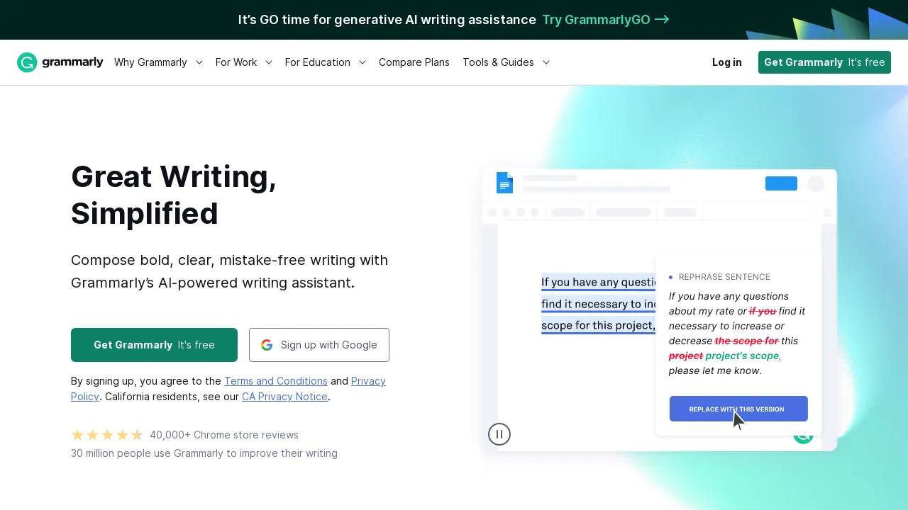 Grammarly screenshot