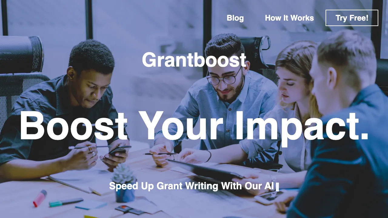 Grantboost screenshot