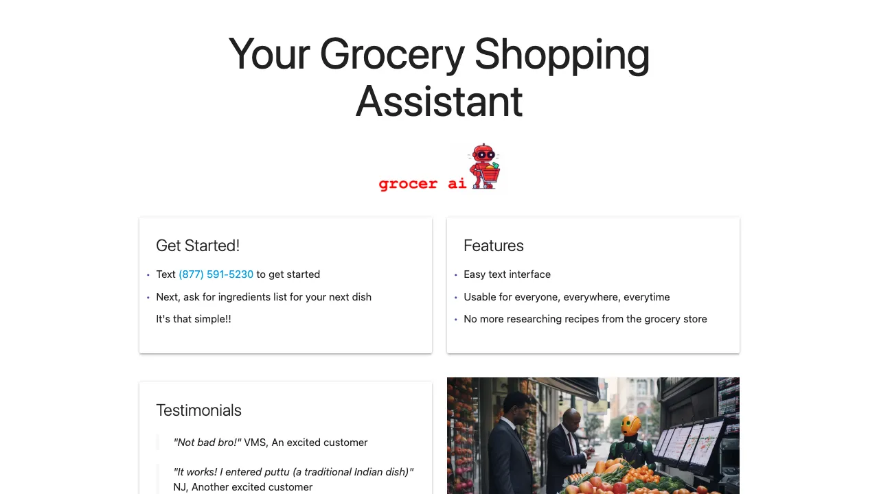 Grocer AI screenshot