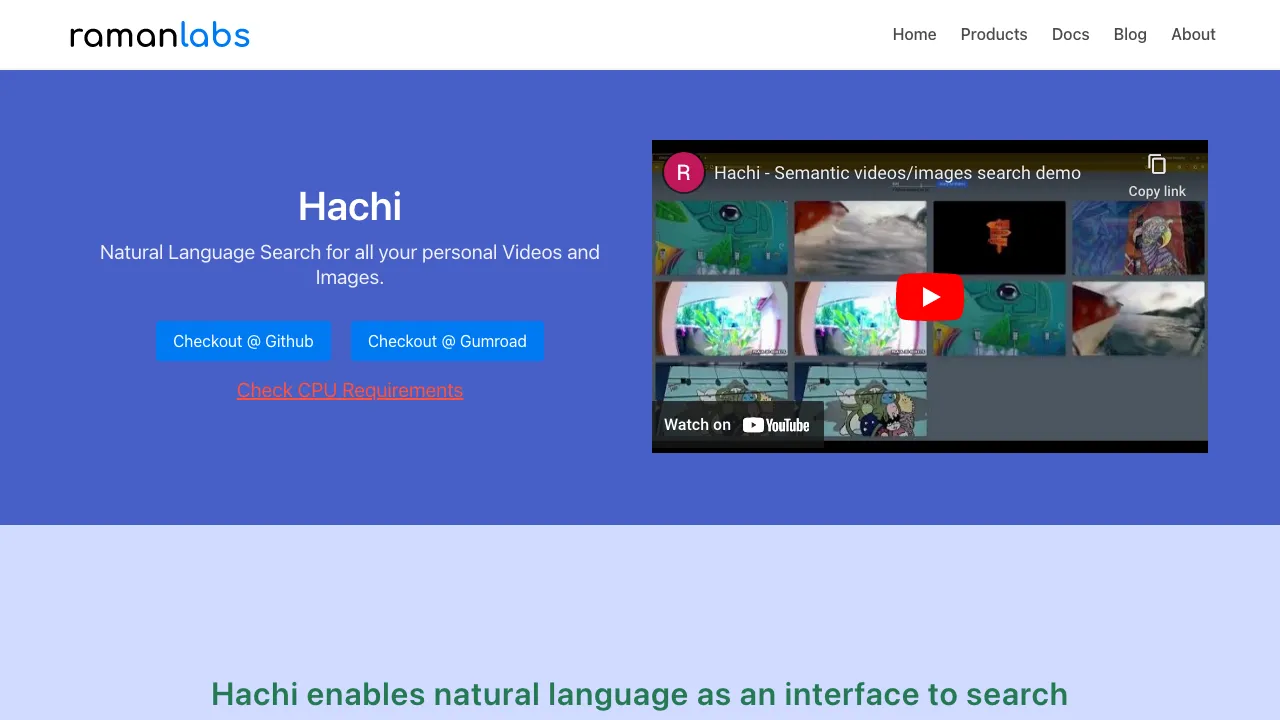 Hachi screenshot