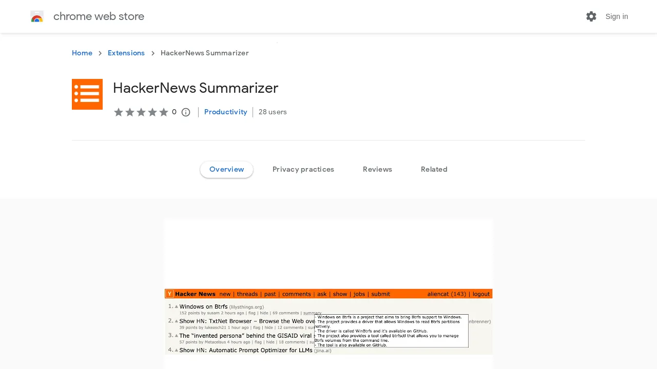 HackerNews Summarizer