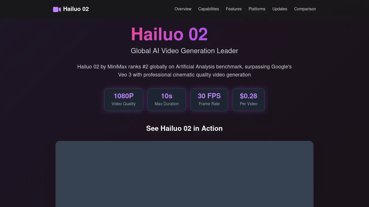 Hailuo AI Hailuo 02 Video Gen screenshot