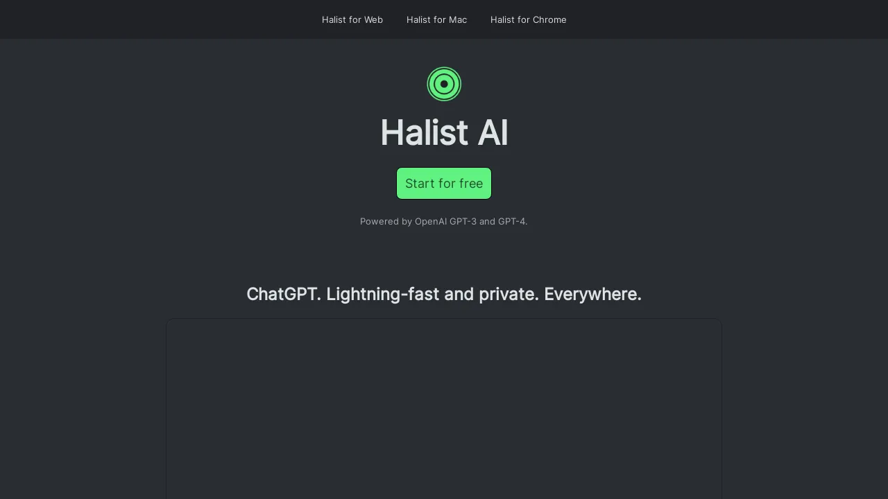Halist Browser AI screenshot