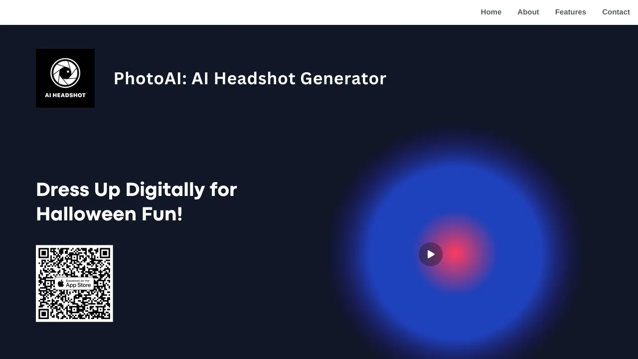 Halloween PhotoAI: AI Headshot Generator screenshot