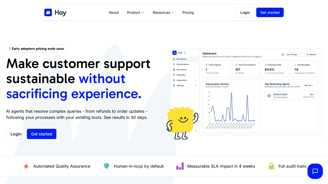Hay - Open-Source AI Customer Service Agent That Takes Action