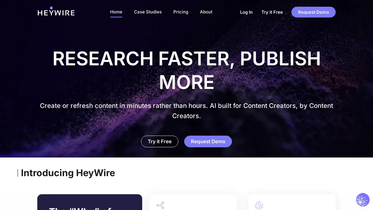 HeyWire AI screenshot