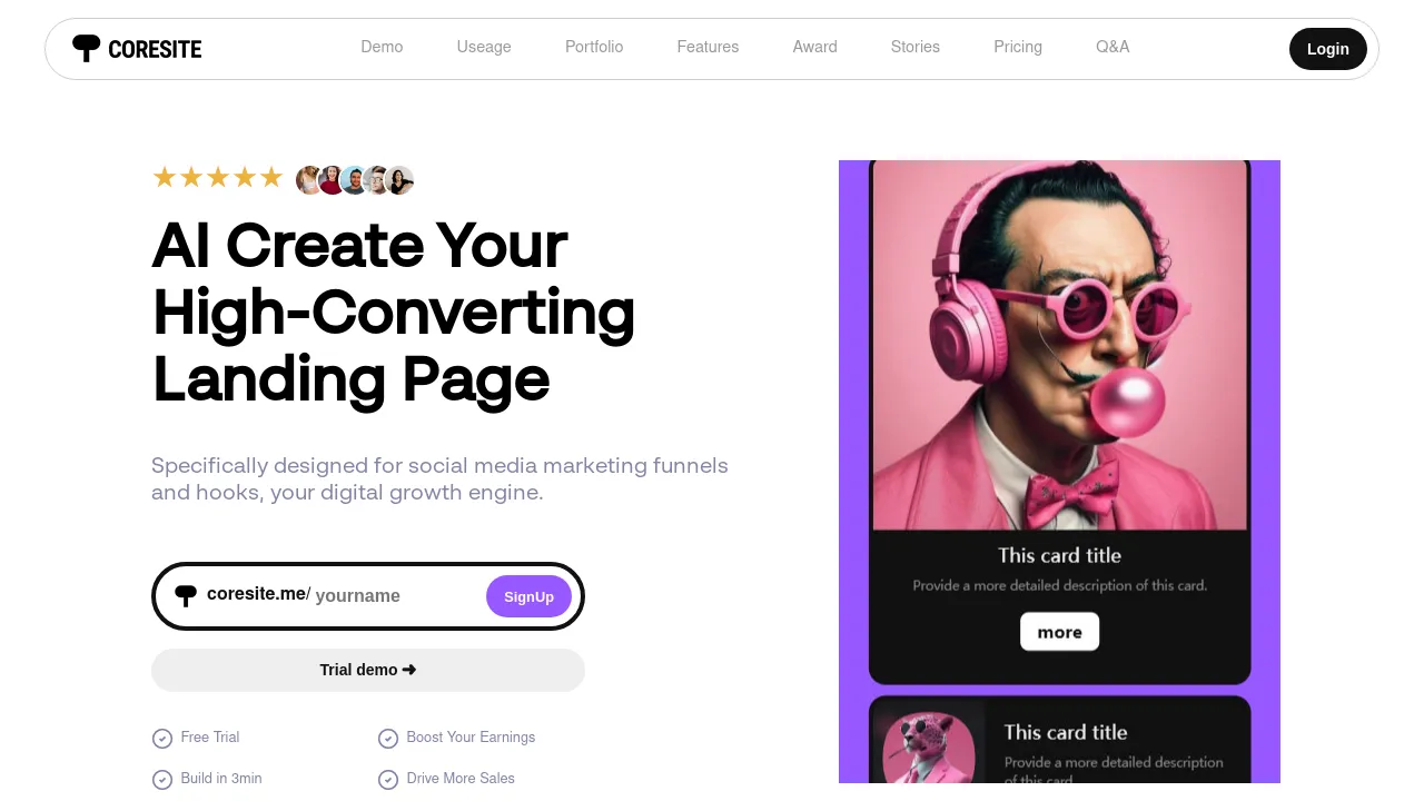 High-Converting Landing Pages Built by AI in Minutes