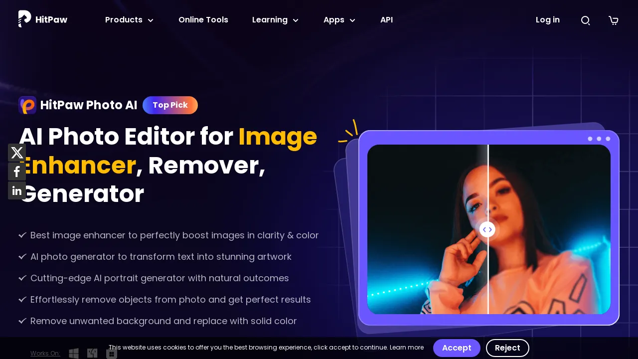 HitPaw Photo AI - Enhancer, Remover, Generator