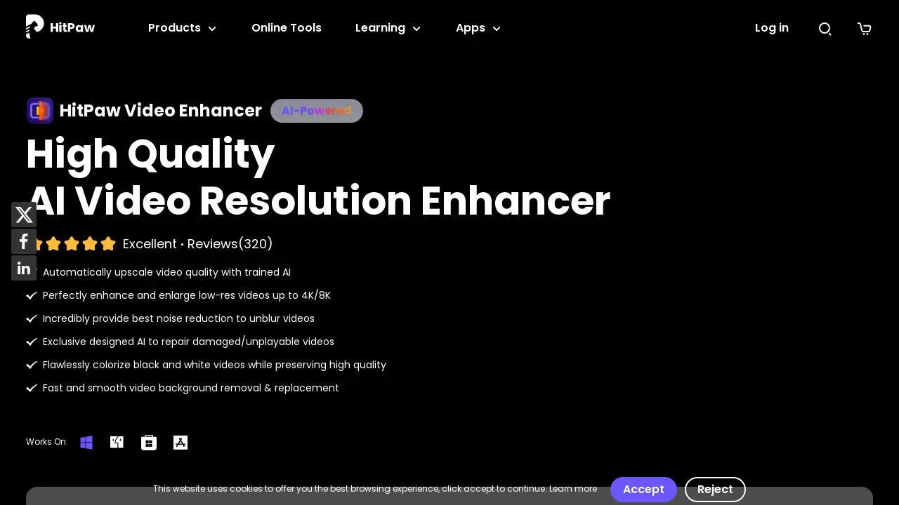 HitPaw Video Enhancer screenshot