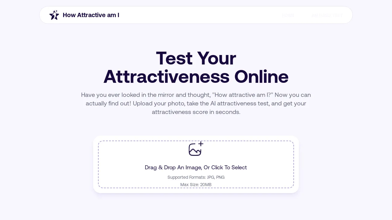 How Attractive Am I: Smart AI Tool Gives You a Beauty Score screenshot