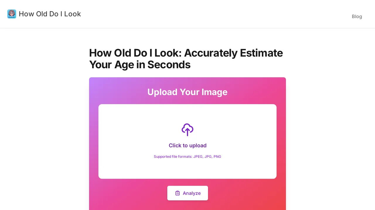 How Old Do I Look screenshot