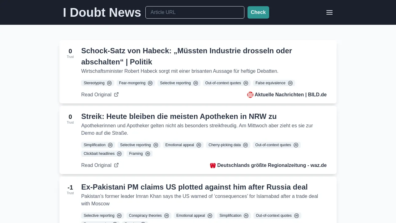 I Doubt News screenshot