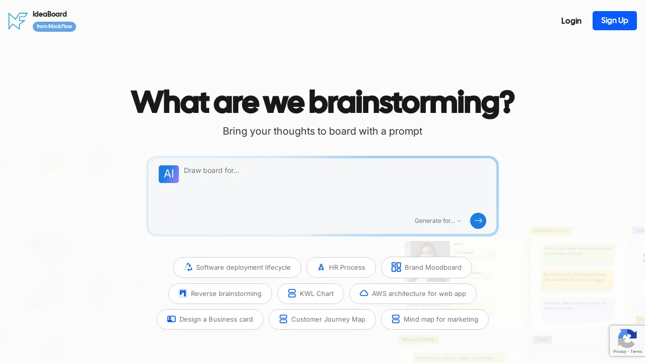IdeaBoard by MockFlow screenshot