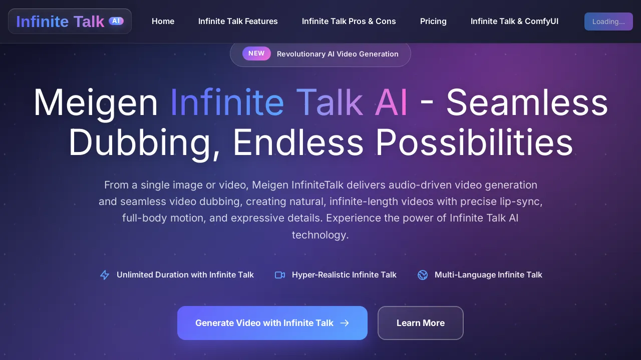 Infinite Talk AI