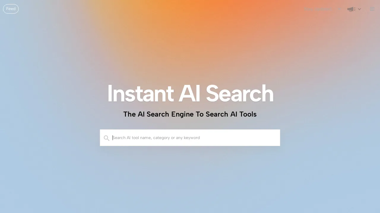 Instantaisearch screenshot