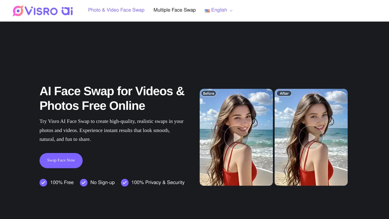 Instantly Swap Face Online AI Platform for Free
