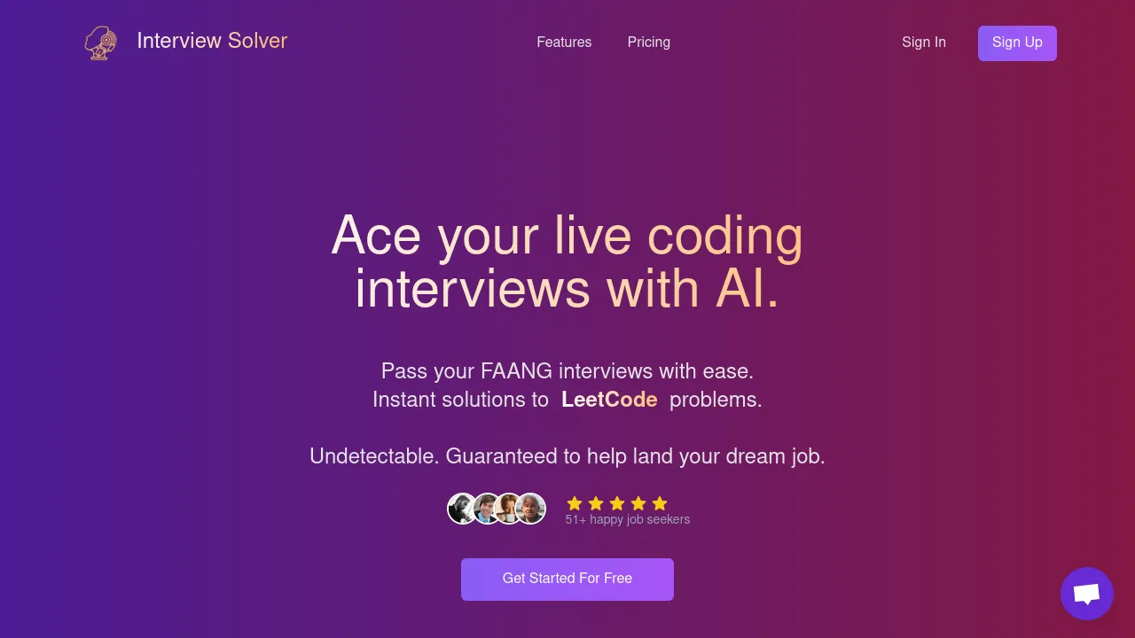 Interview Solver screenshot