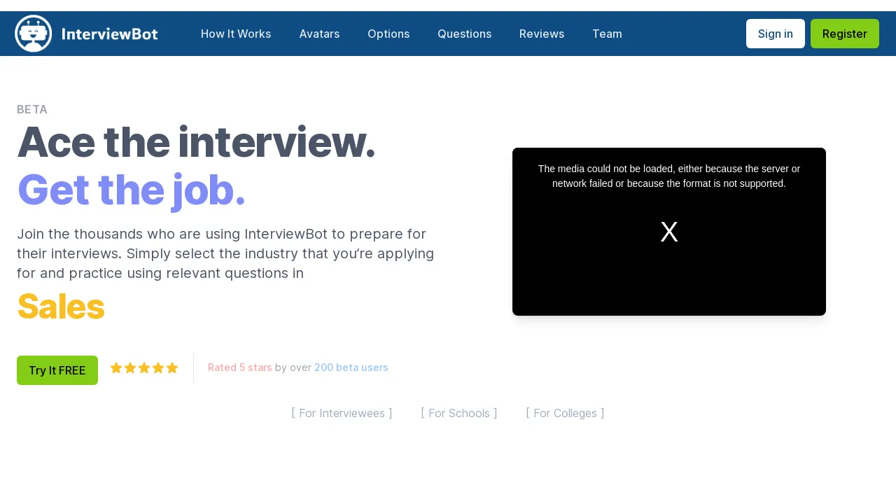 InterviewBot screenshot