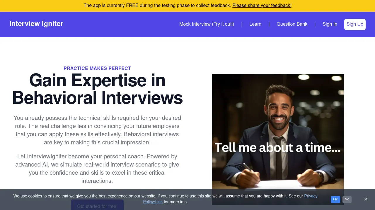 Interviewigniter screenshot