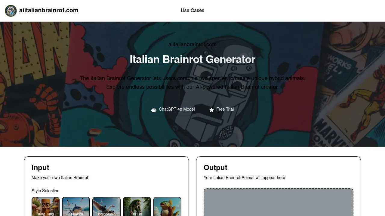 Italian Brainrot Generator screenshot