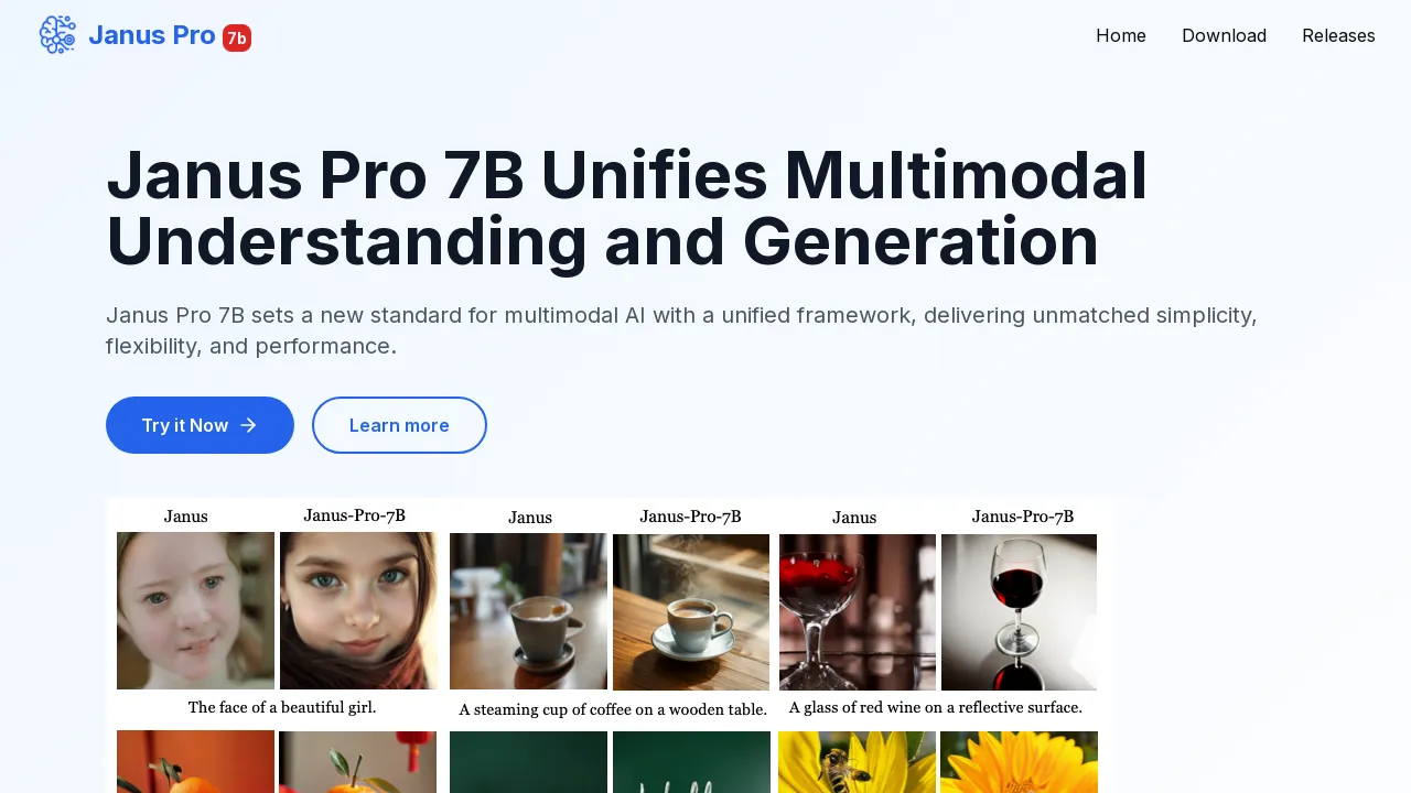 Janus Pro 7B Unifies Multimodal Understanding and Generation screenshot