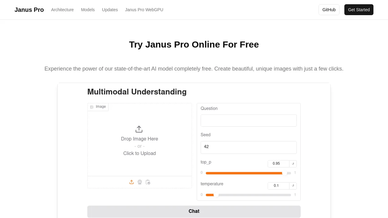 Janus Pro 7B screenshot